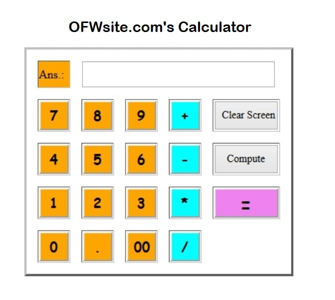 Website Calculator